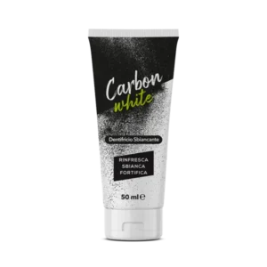 Carbon White Dentifricio sbiancante (dentifricio in tubo da 50 ml)