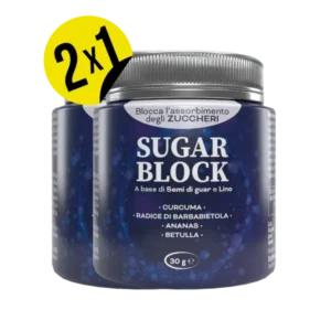 Sugar Block Polvere dimagrante per il controllo della fame (polvere in vaso da 30 g)