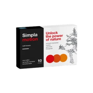 Simpla Motion Capsule per la salute delle articolazioni, del sistema cardiovascolare, per la potenza, per il diabete e la prostatite (10 capsule)